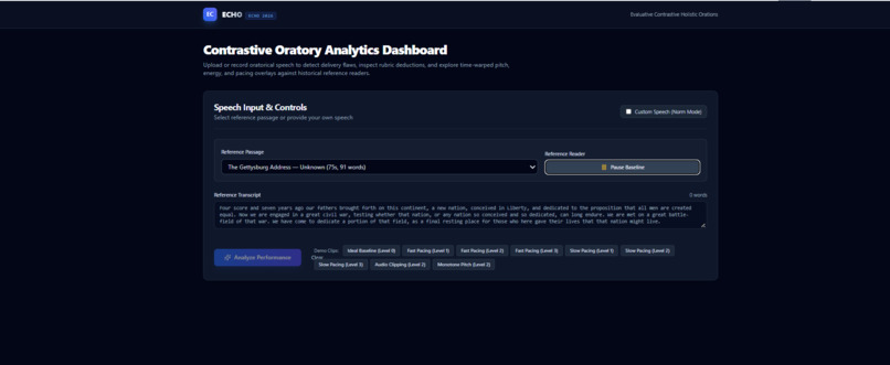 ECHO (Evaluative Contrastive Holistic Orations) – screenshot 1