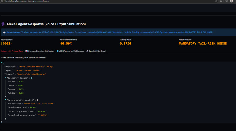 Alexa+ Financial Decision Copilot (Quantum-Enhanced) – screenshot 2