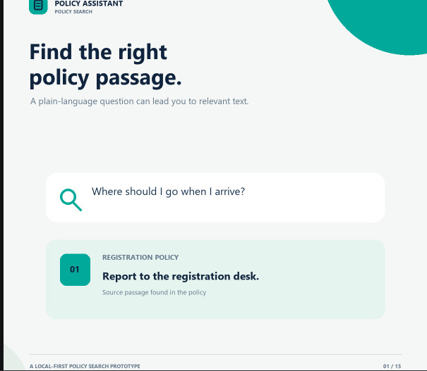ai assistant for hospital policy  – screenshot 3