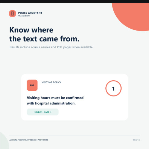 ai assistant for hospital policy  – screenshot 9