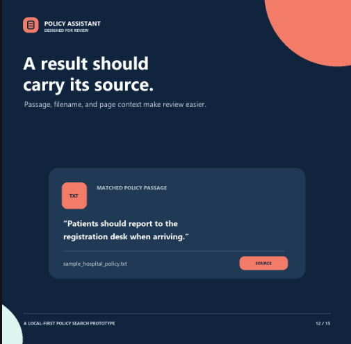 ai assistant for hospital policy  – screenshot 14