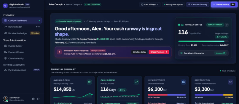 GigPulse — Autonomous Financial OS – screenshot 2