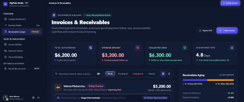 GigPulse — Autonomous Financial OS – screenshot 7