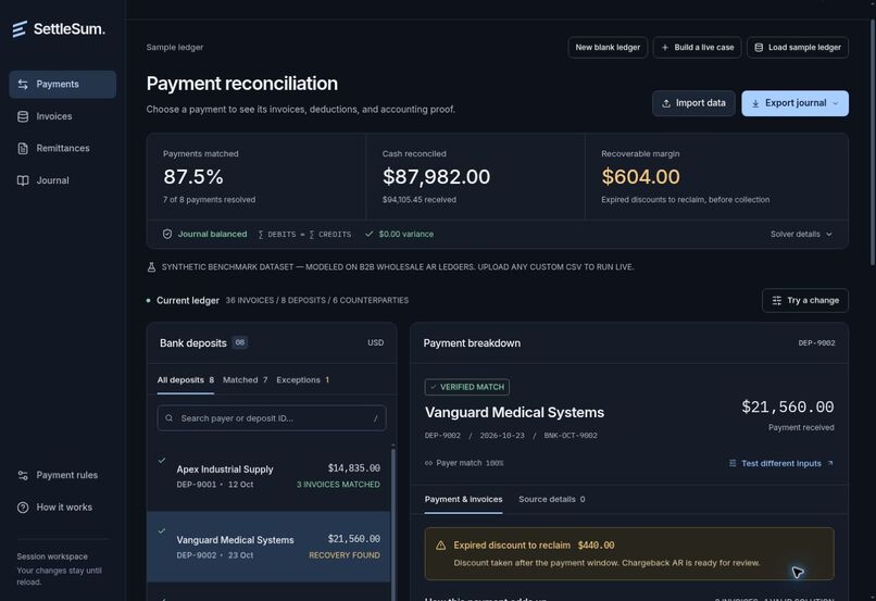 SettleSum - A Financial Workhorse – screenshot 4