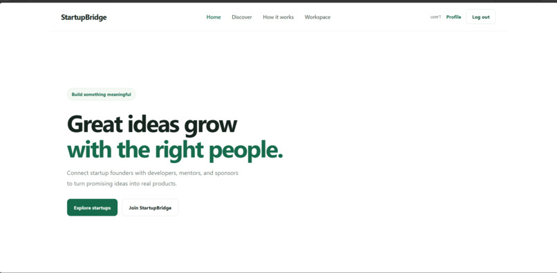 Startupbridge – screenshot 2