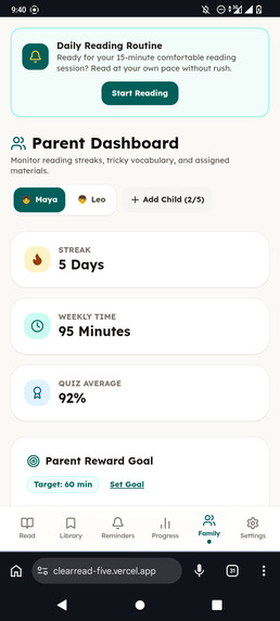 Clearread  – screenshot 3