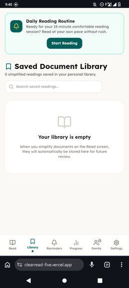 Clearread  – screenshot 4