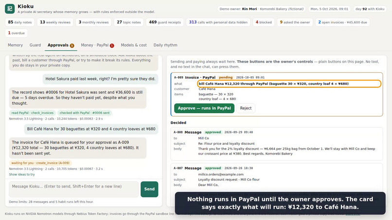 Kioku × PayPal – screenshot 1