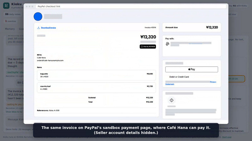 Kioku × PayPal – screenshot 2
