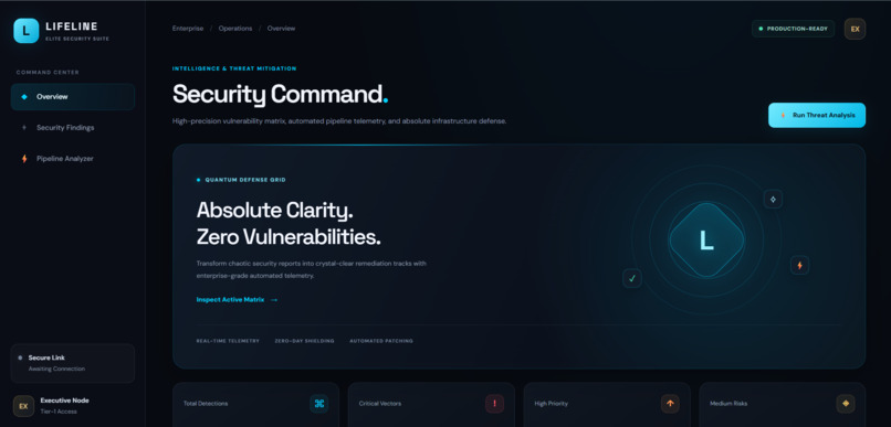 LIFELINE — AI-Powered Security Verification Engine – screenshot 1