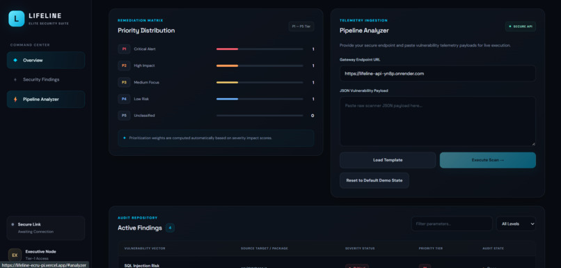 LIFELINE — AI-Powered Security Verification Engine – screenshot 3