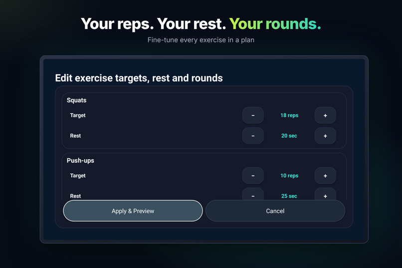RepLens: AI Form Coach for Fire TV – screenshot 2
