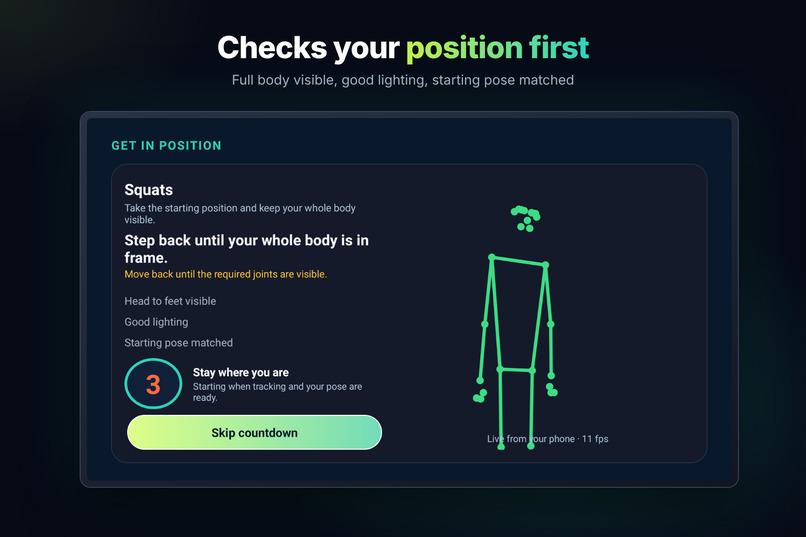 RepLens: AI Form Coach for Fire TV – screenshot 4