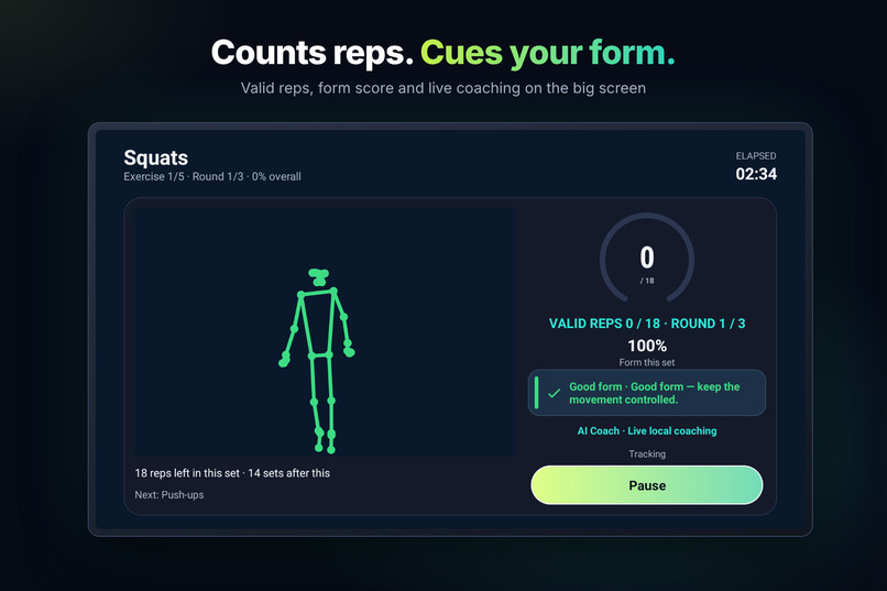 RepLens: AI Form Coach for Fire TV – screenshot 6