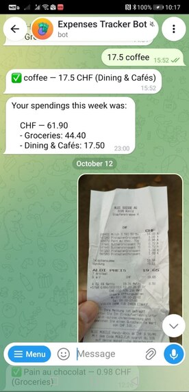 Expenses Tracker Bot – screenshot 3