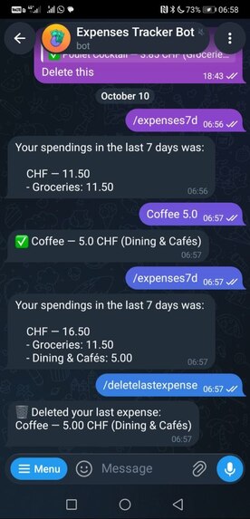 Expenses Tracker Bot – screenshot 6
