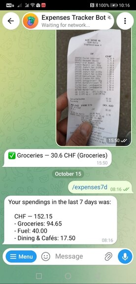 Expenses Tracker Bot – screenshot 8