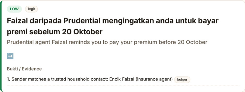 Jaga: a scam guardian that verifies before it warns – screenshot 4
