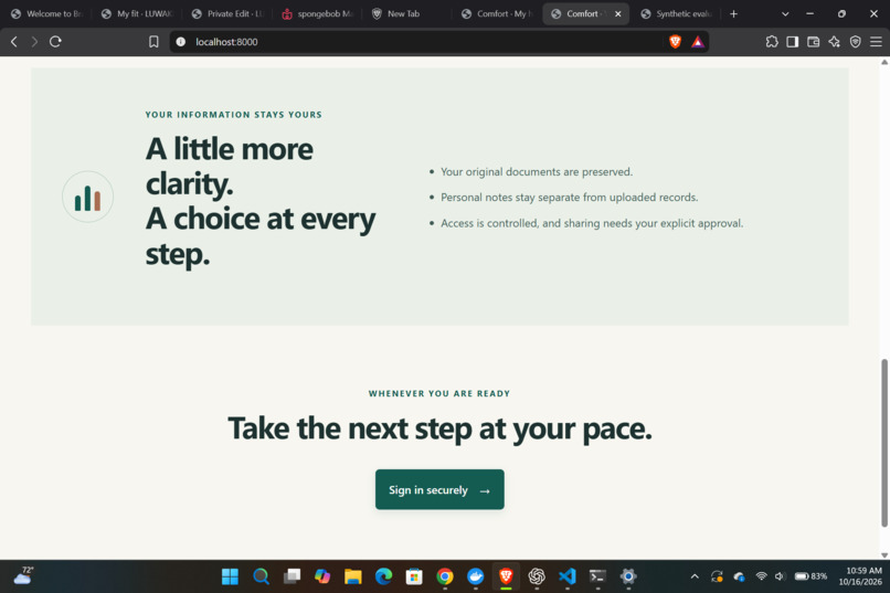 Comfort – screenshot 1