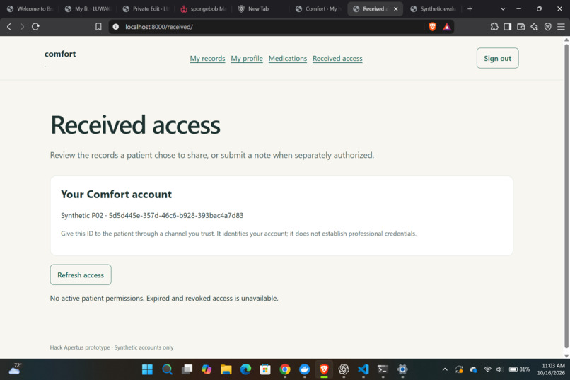 Comfort – screenshot 2