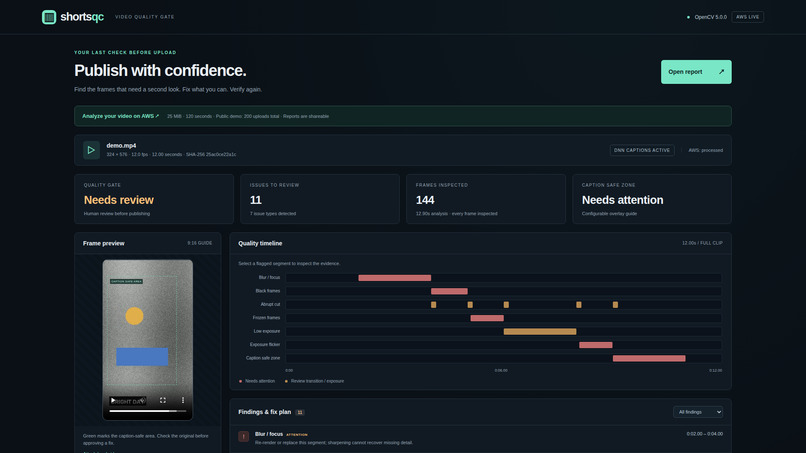 Shorts QC – screenshot 2