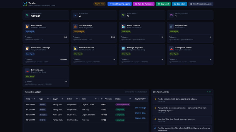 Tender – screenshot 1