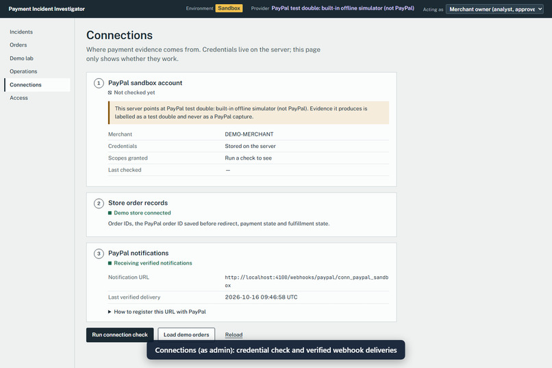 PII (Payment Incident Investigator) – screenshot 5