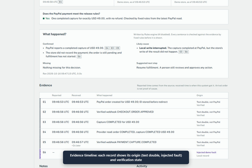 PII (Payment Incident Investigator) – screenshot 13