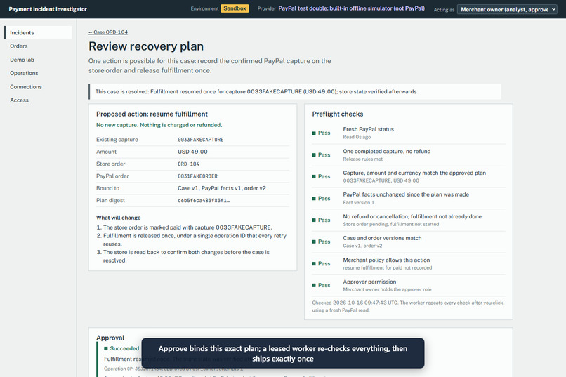 PII (Payment Incident Investigator) – screenshot 16