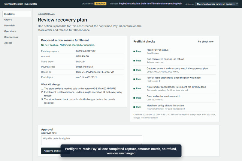 PII (Payment Incident Investigator) – screenshot 17