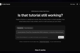 Fix My Tutorial