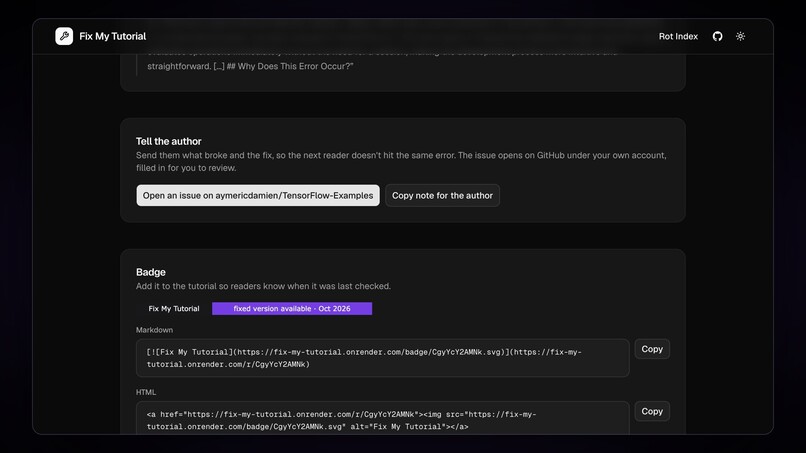 Fix My Tutorial – screenshot 5