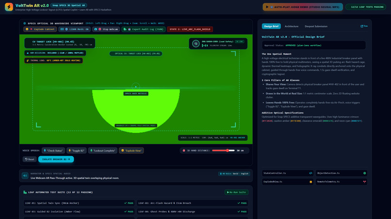 VoltTwin AR v2.0 - Safety Copilot for SPECS – screenshot 1