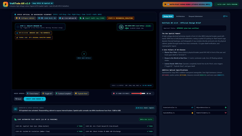 VoltTwin AR v2.0 - Safety Copilot for SPECS – screenshot 3
