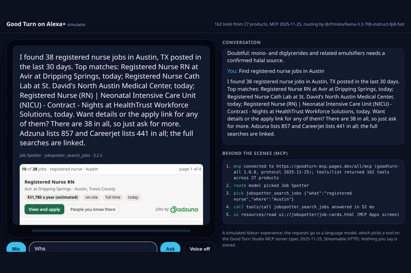 Good Turn on Alexa+ – screenshot 3