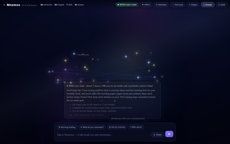 Mnemos — memory you can see, question, and own – screenshot 2