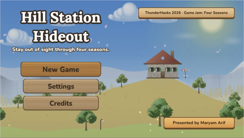 ThreeFlow_Hill Station Hideout Game – screenshot 1