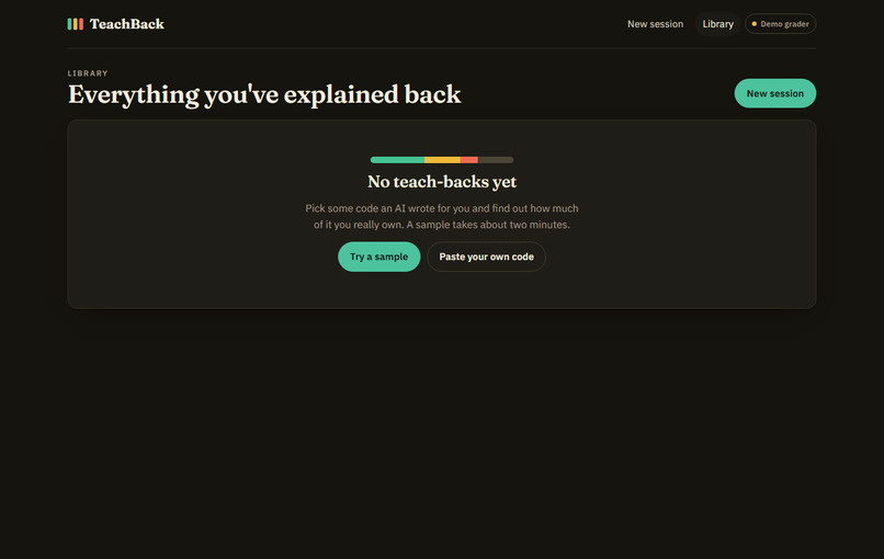 TeachBack – screenshot 1