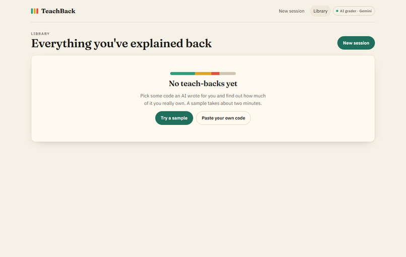 TeachBack – screenshot 2