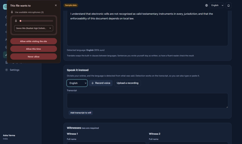 Digital Will Assistant – screenshot 8