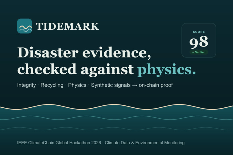 TIDEMARK — Physics-Checked Disaster Evidence – screenshot 1