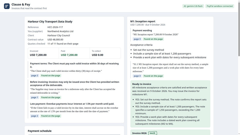 Clause & Pay – screenshot 6