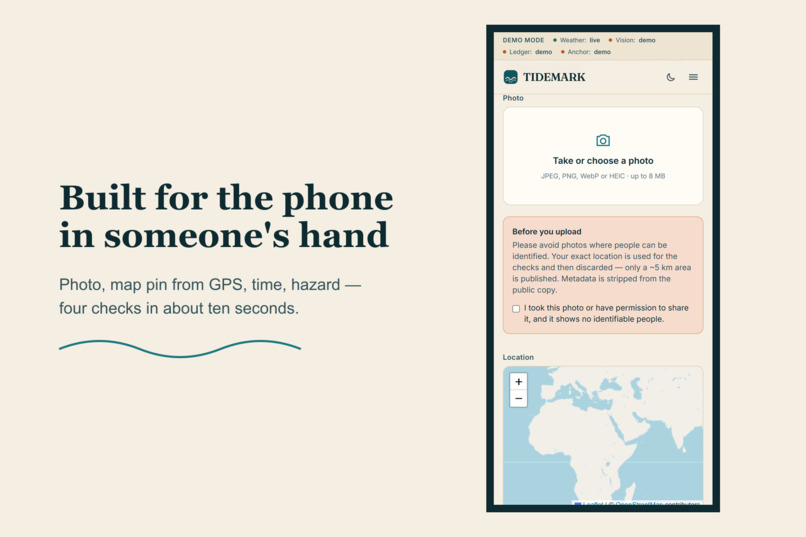 TIDEMARK — Physics-Checked Disaster Evidence – screenshot 9