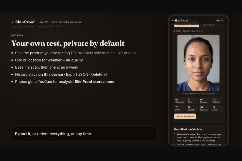 SkinProof – screenshot 2