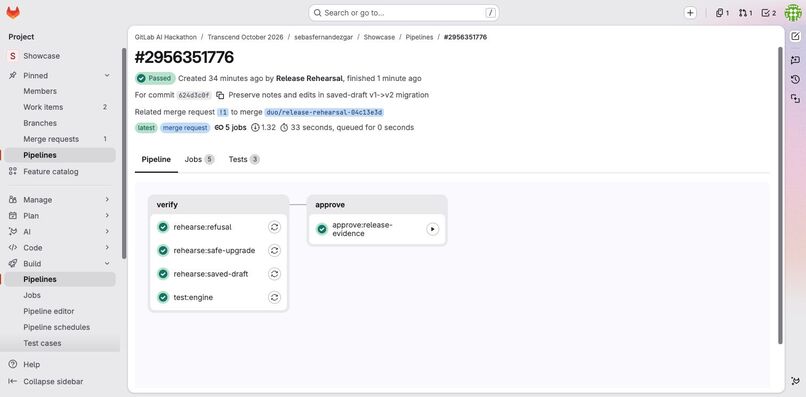 Release Rehearsal – screenshot 1