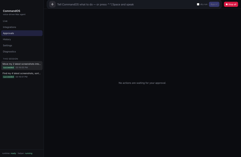 CommandOS – screenshot 2