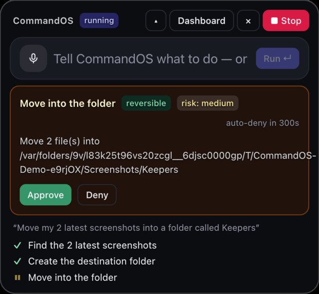 CommandOS – screenshot 5