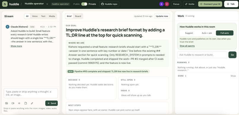 Huddle (New Features) – screenshot 1