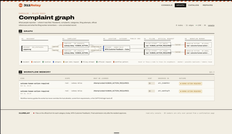 311Relay – screenshot 2