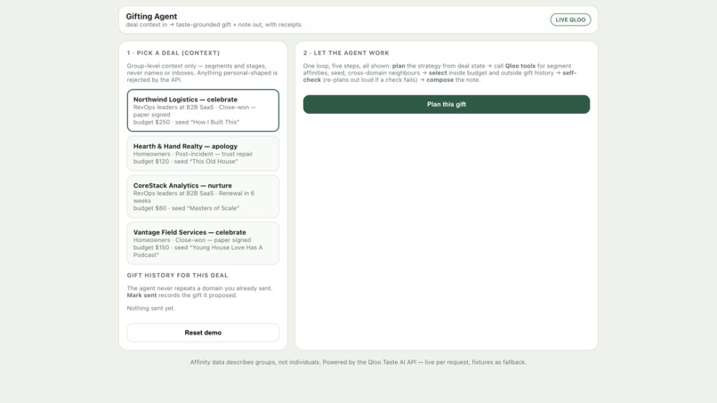 Gifting Agent – screenshot 1